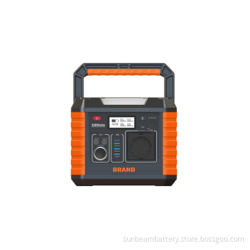 Portable power station with led flashlight